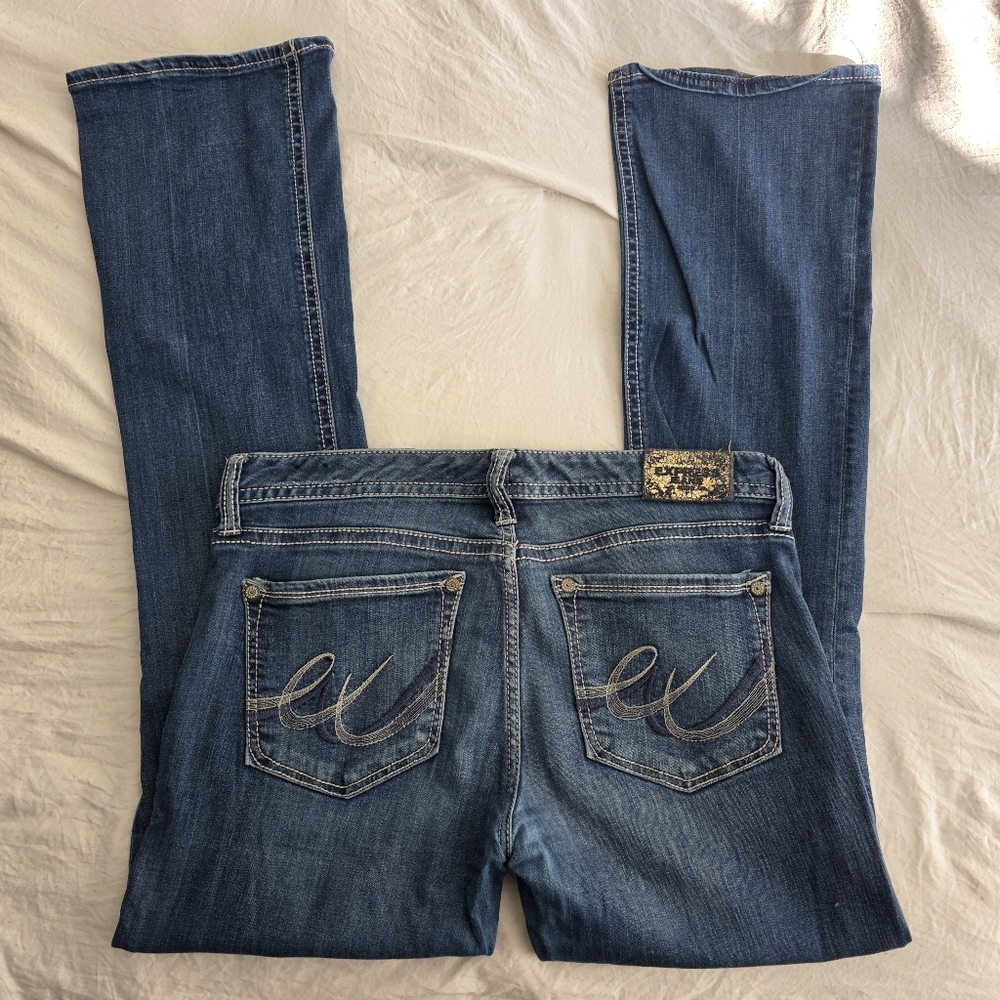 Express Mid Rise Bootcut Jeans 10L - Picture 2 of 11